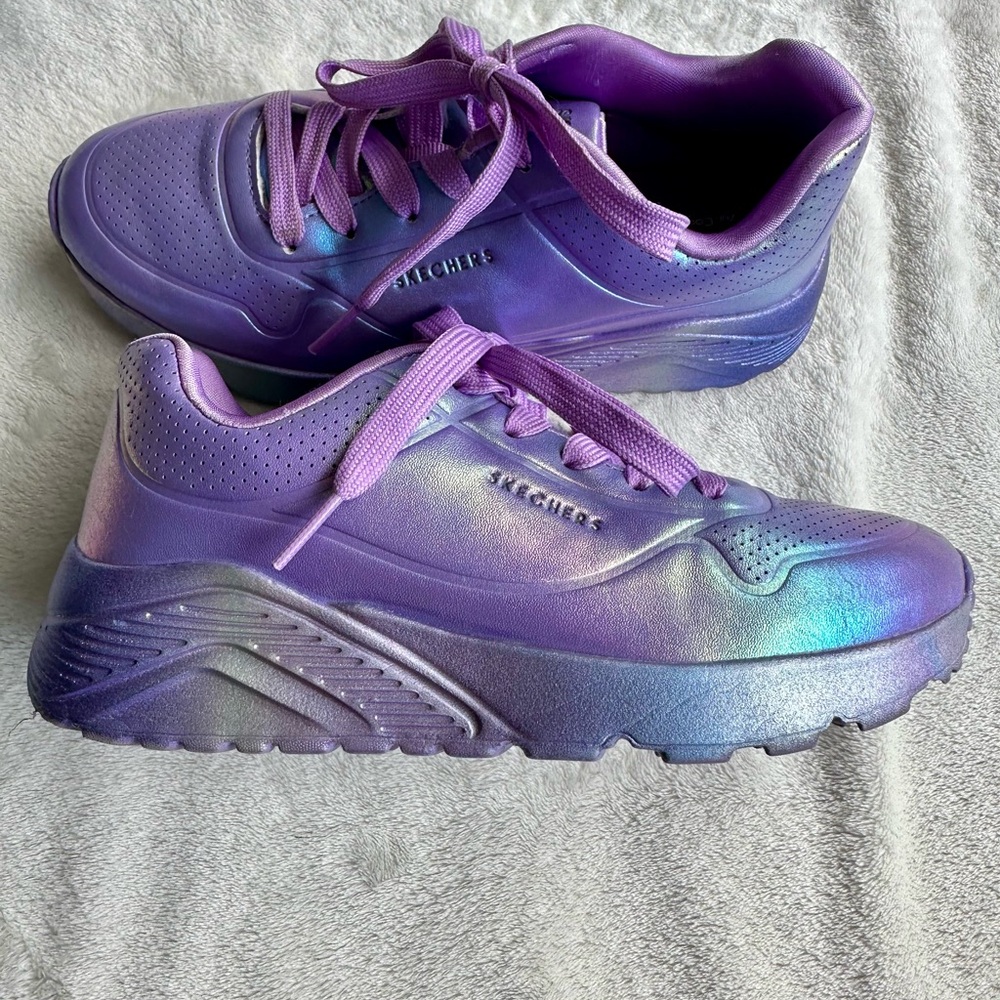 Skechers Iridescent Purple Sneakers